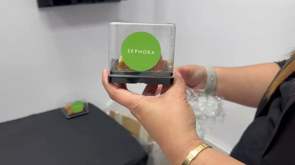 Sephora-branded hospitality detail.